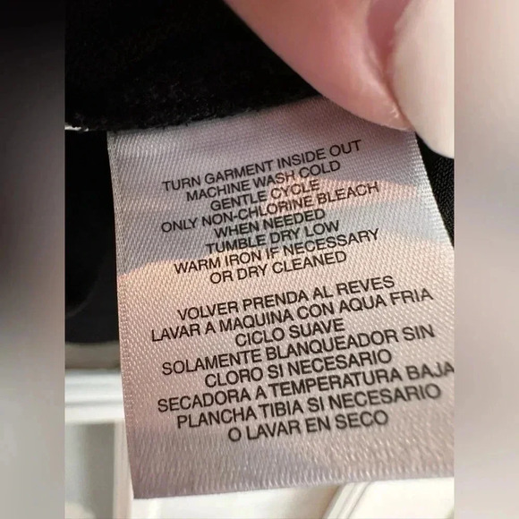 Nine West | Black Criss Cross Sheer Long Sleeve Blouse Plus Size 3X NWOT - Picture 5 of 6